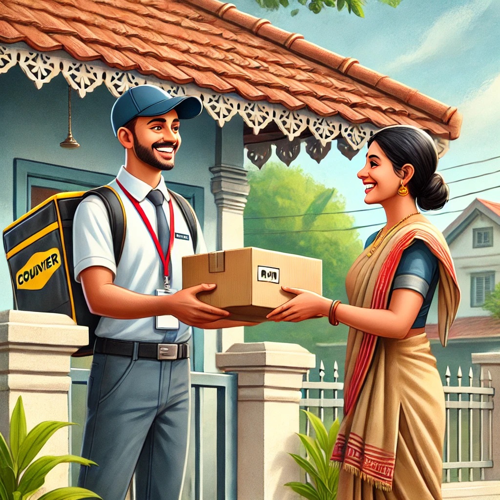 DHL International Courier Service in Aminjikarai Chennai.