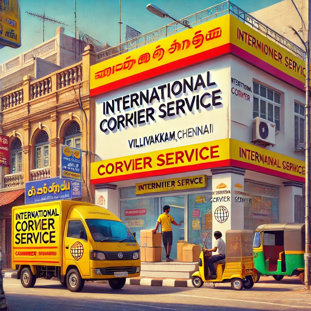 DHL International Courier Service in Villivakkam Chennai.