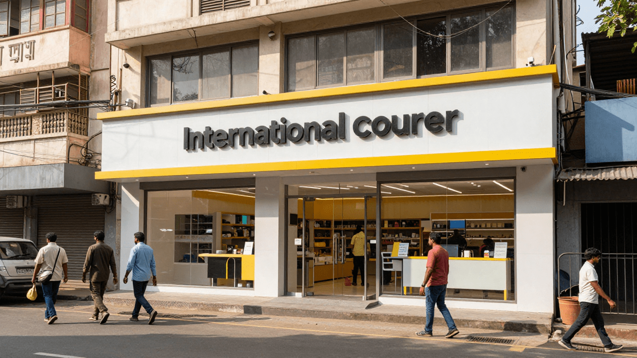 DHL Mylapore courier office exterior in Mylapore Chennai